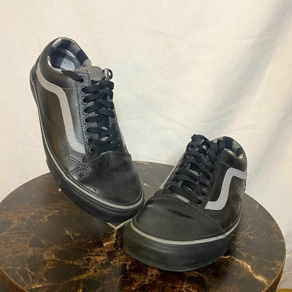 Vans Shoes Black Leather Vans Poshmark